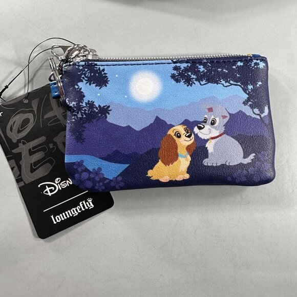 Loungefly Disney Lady Tramp Wallet Moonlight Stroll Dog Accessories - Picture 2 of 7